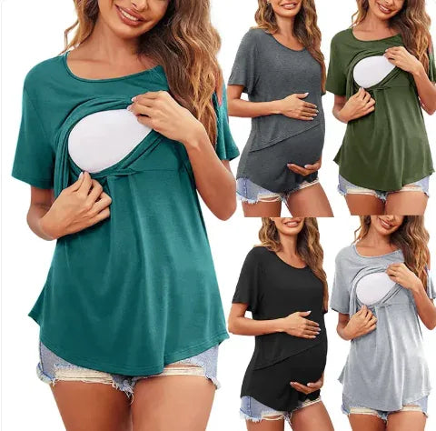 Maternity Nursing T-Shirt # BAGE211510101-NURSG - BIG FRENCHIES
