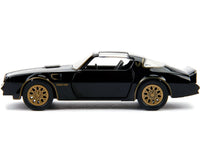1977 Pontiac Firebird Black "Smokey and the Bandit" (1977) Movie "Hollywood Rides" Series 1/32 Diecast Model Car by Jada