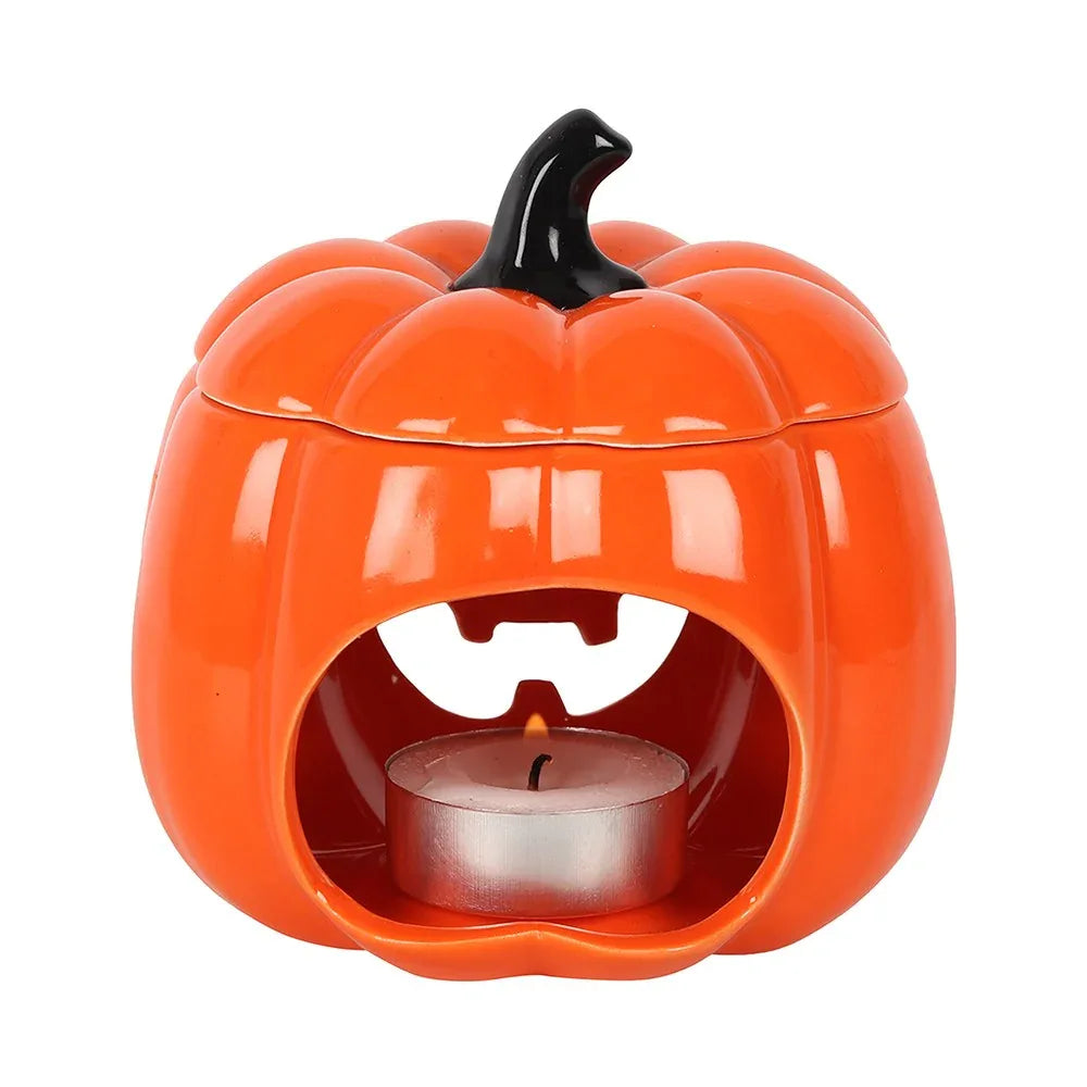 Orange Halloween Jack-O-Lantern Oil Burner - BIG FRENCHIES