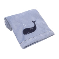 Seas The Day Blue Whale Super Soft Baby Blanket - BIG FRENCHIES