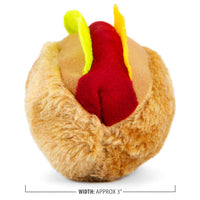 Jeffers American Grill Time Plush Squeaker Dog Toys - Hamburger or Hot Dog