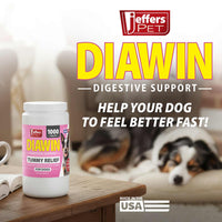 Jeffers Diawin Digestive Support for Dogs – Bismuth Tummy Relief for Diarrhea
