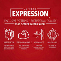 Jeffers Expression 1200 Denier Standard Neck Turnout Horse Blanket, 240 Gram
