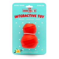 Jeffers Red Classic Stuffable Fetch & Chew Natural Rubber Treat Dispensing Dental Dog Toy