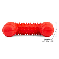 Jeffers Red Dental Bone Natural Rubber Dog Chew Toy for Healthy Teeth and Gums