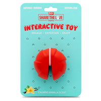 Jeffers Red Millipede Natural Rubber Treat Dispensing Dental Dog Chew Toy