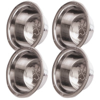 Jeffers Stainless Steel Embossed Wide-Lip Food & Water Pet Bowls