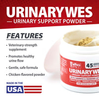 Jeffers UrinaryWes Urinary Support Powder with D-Mannose for Dogs & Cats