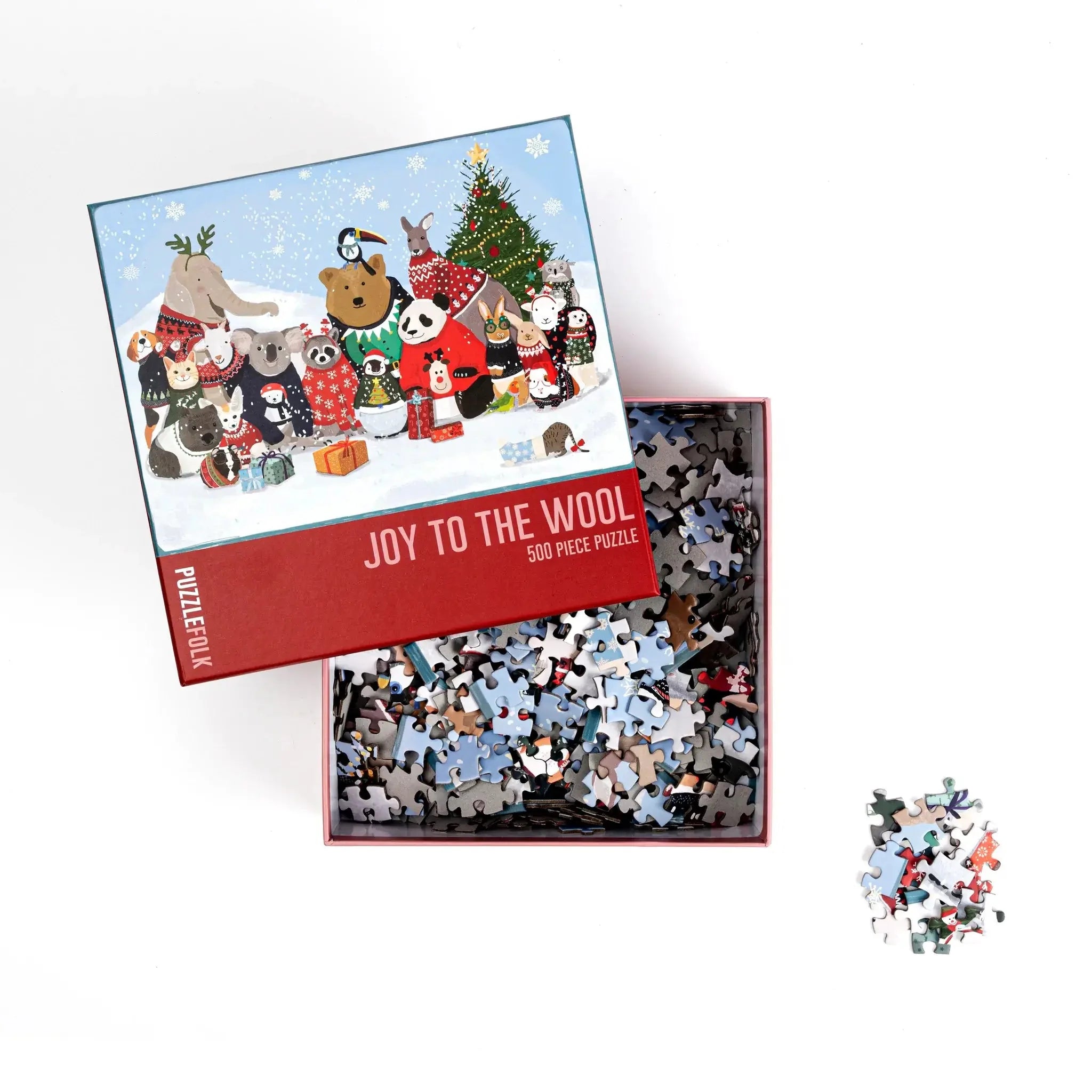 Joy to the Wool 500 Piece Christmas Puzzle by Puzzlefolk