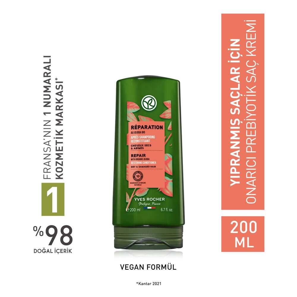 Reparation - Organic Agave Repairing Hair Cream for Damaged Hair, Nourishing, Anti-Breakage, Softens & Shines - Onarõcõ Prebiyotik