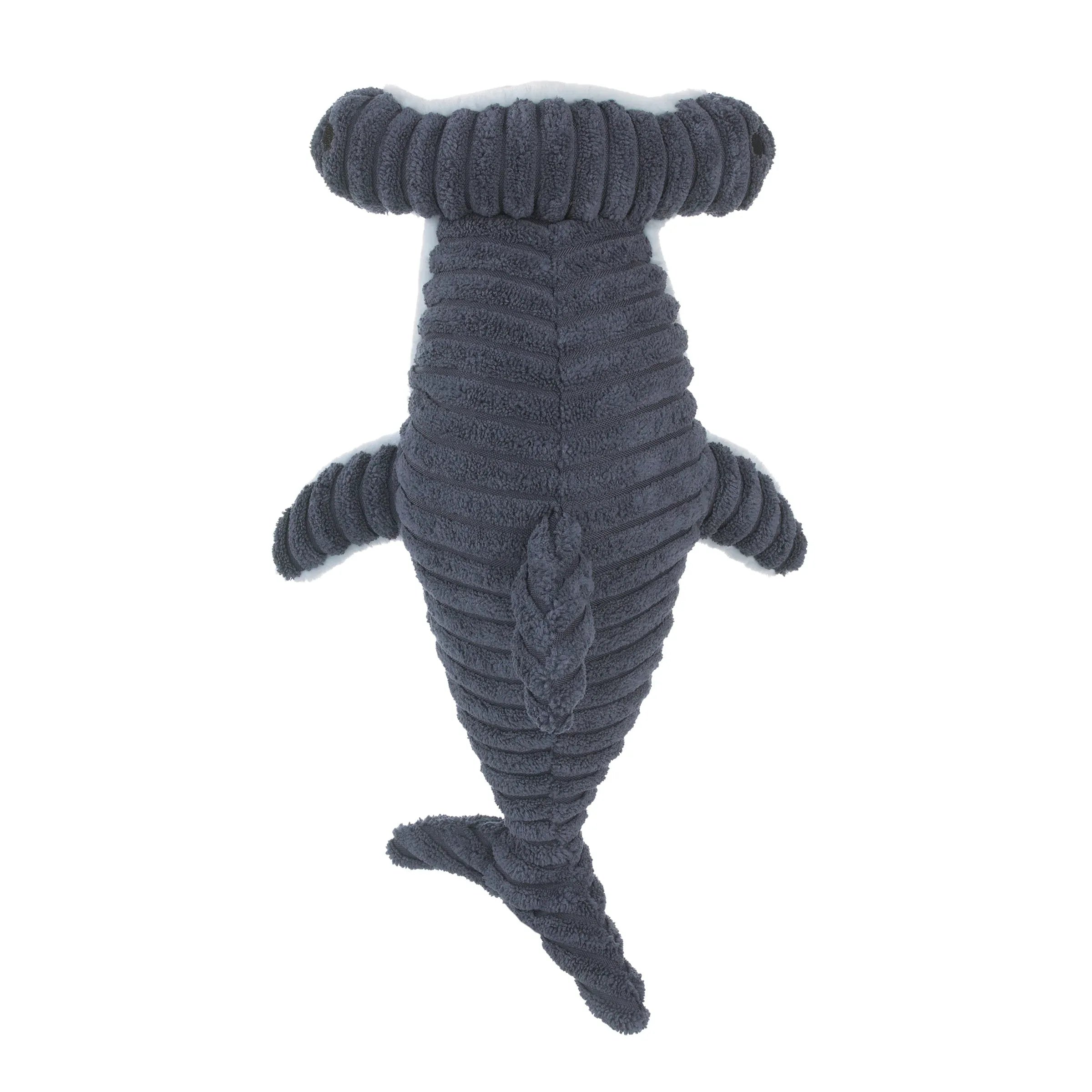 Explore Dream Discover Navy, and Light Blue Hammerhead Shark Shaped Plush Stuffed Animal - BIG FRENCHIES