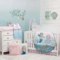 NoJo Sugar Reef Mermaid Nursery Crib Musical Mobile with Sea Shells & Stars - BIG FRENCHIES