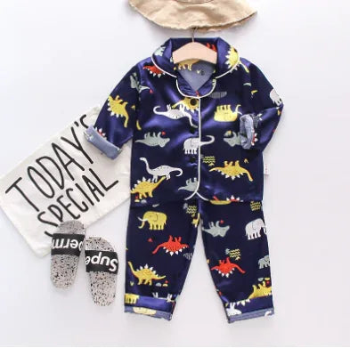 IENENS Girls' Long-Sleeved Pajama Set (Ages 1-4) - # BAAA81810022 - BIG FRENCHIES