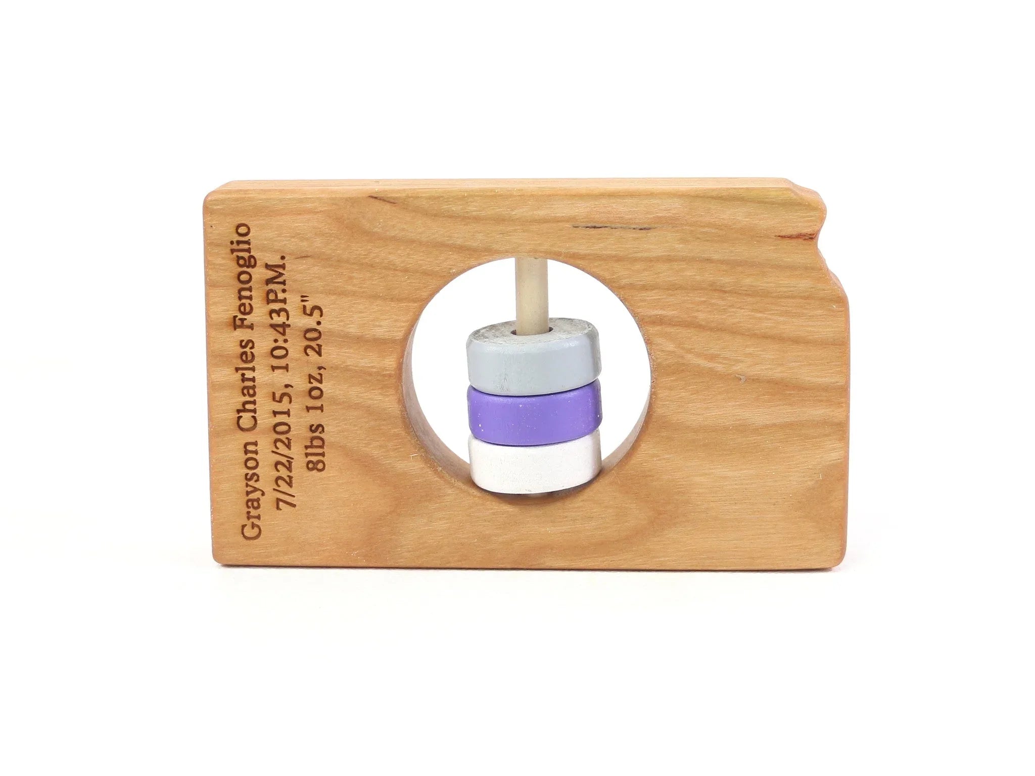 Kansas State Wooden Baby Rattle™ - BIG FRENCHIES