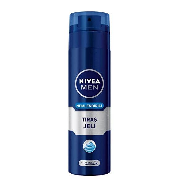 Nivea Men Moisturizing Shaving Gel - 200ml, Soothing Aloe Vera & Vitamins for Smooth Shave-Vitamin & Supplement-BIG FRENCHIES-Beauty Care Bag