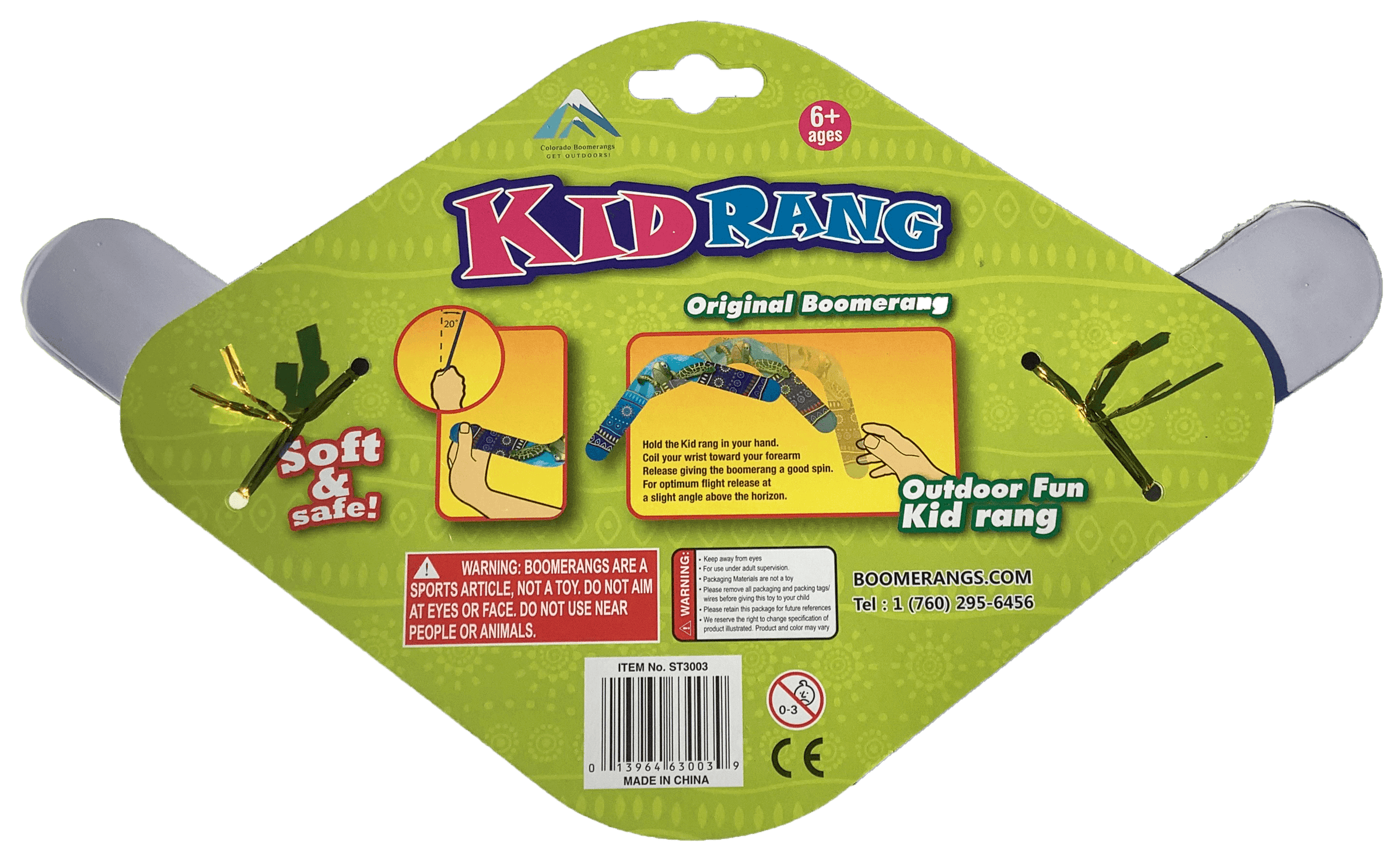 Kid Rang Boomerangs - Retail Boomerang Pack - Ideal kids boomerang