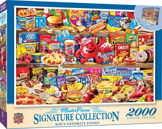 Kids' Favorite Foods 2000 Piece Jigsaw Puzzle by Masterpieces - BIG FRENCHIES