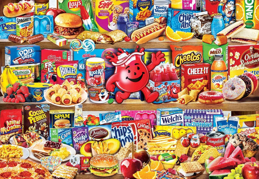 Kids' Favorite Foods 2000 Piece Jigsaw Puzzle by Masterpieces - BIG FRENCHIES