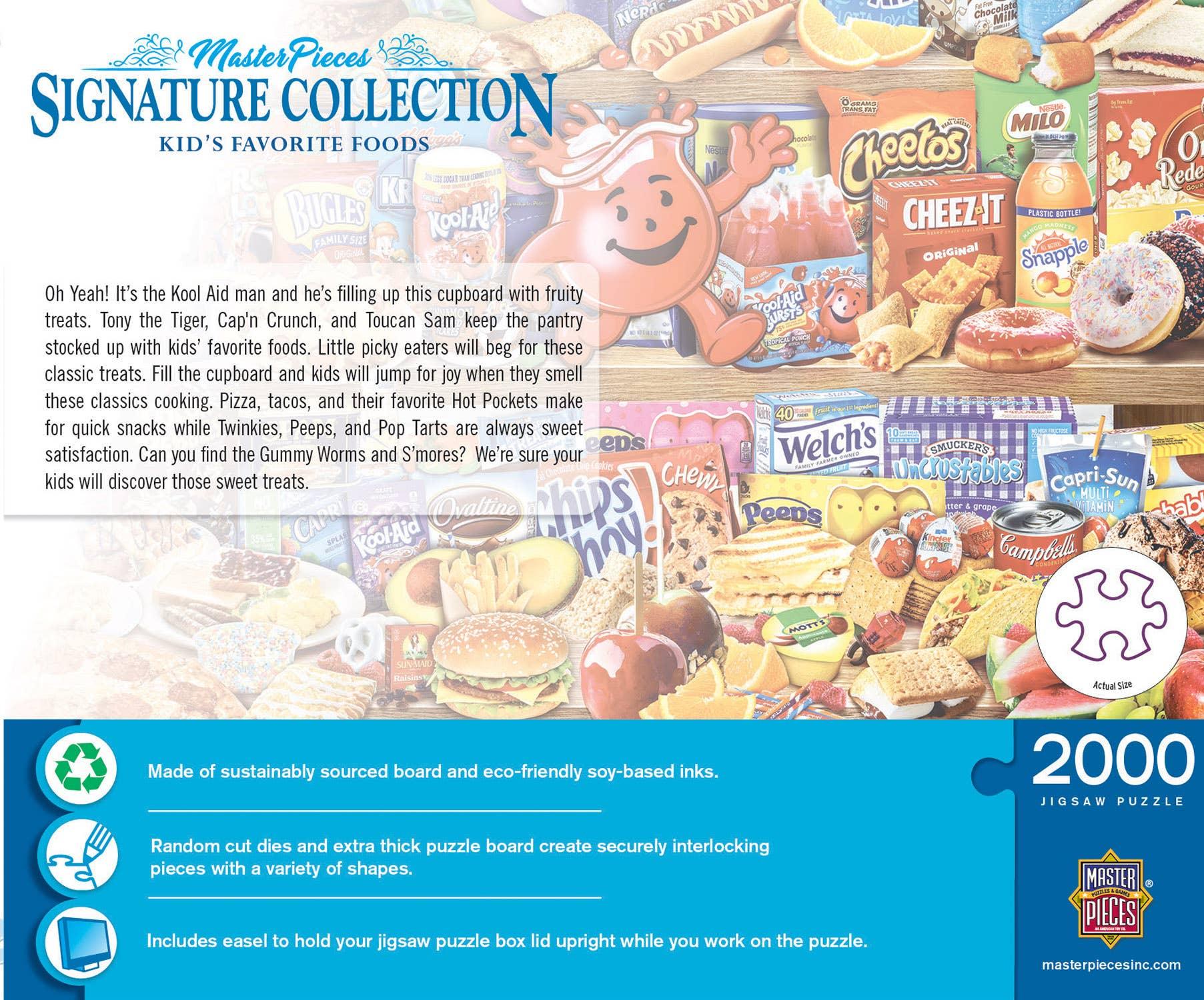 Kids' Favorite Foods 2000 Piece Jigsaw Puzzle by Masterpieces - BIG FRENCHIES