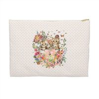 Kittens in Teacup: Pouch with Zipper - BIG FRENCHIES