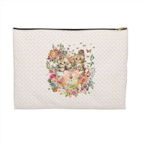 Kittens in Teacup: Pouch with Zipper - BIG FRENCHIES