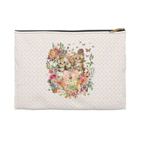 Kittens in Teacup: Pouch with Zipper - BIG FRENCHIES