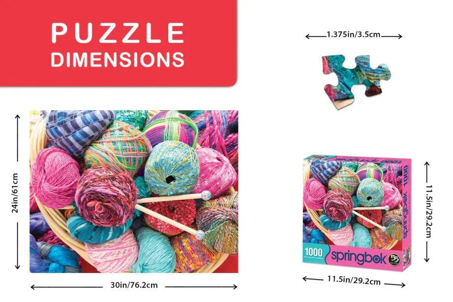 Knit Fit 1000 Piece Jigsaw Puzzle by Springbok Puzzles - BIG FRENCHIES