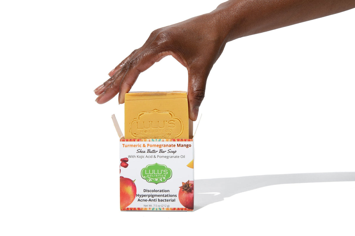 Pomegranate Mango Turmeric Kojic Shea Butter Bar Soap – Brightening Cleanse