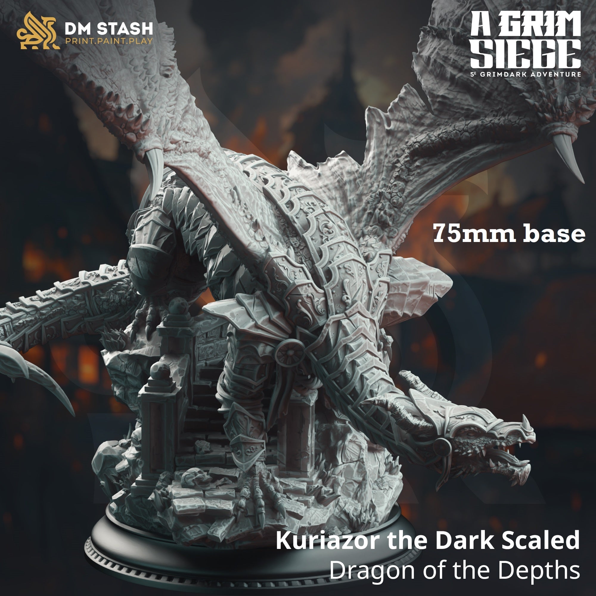 Kuriazor the Dark Scaled, Dragon of the Depths