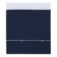 Goodnight Sleep Tight White and Blue Koala, Sloth, Bear, Star, and Moon 4 Piece Nursery Crib Bedding Set - Comforter, 100% Cotton Fitted Crib Sheet, Crib Skirt, and Storage - BIG FRENCHIES