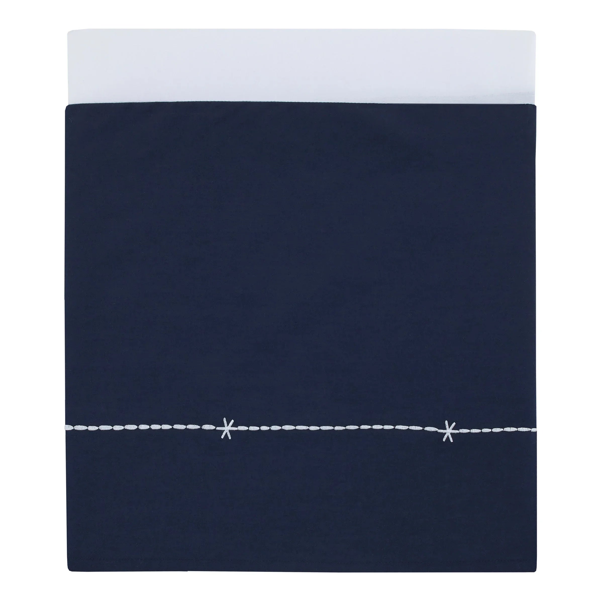 Goodnight Sleep Tight White and Blue Koala, Sloth, Bear, Star, and Moon 4 Piece Nursery Crib Bedding Set - Comforter, 100% Cotton Fitted Crib Sheet, Crib Skirt, and Storage - BIG FRENCHIES