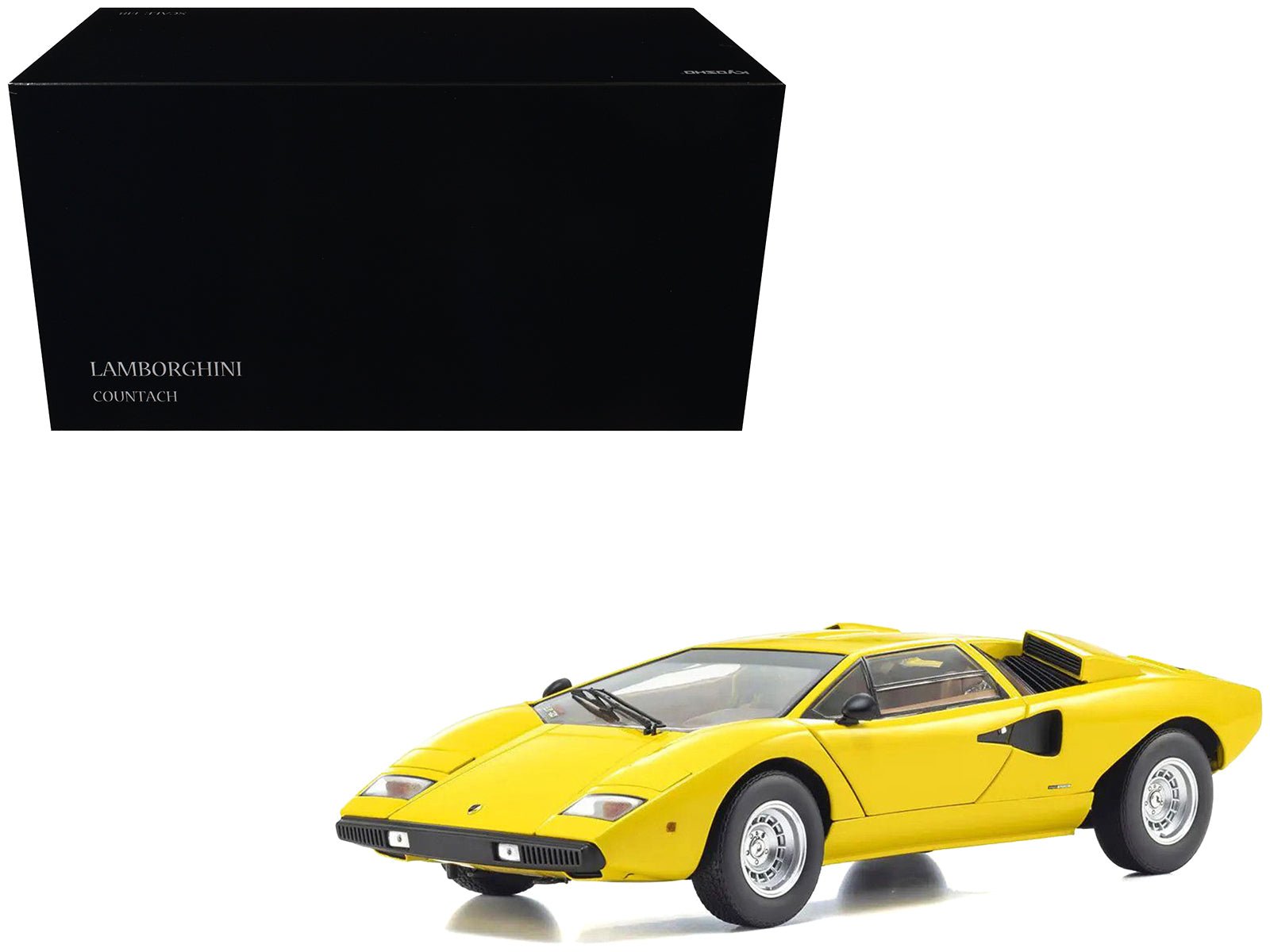 Lamborghini Countach LP 400 Yellow 1/18 Diecast Model Car by Kyosho  free shipping USA