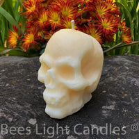Large Skull Beeswax Candle (White or Yellow) - BIG FRENCHIES