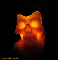 Large Skull Beeswax Candle (White or Yellow) - BIG FRENCHIES