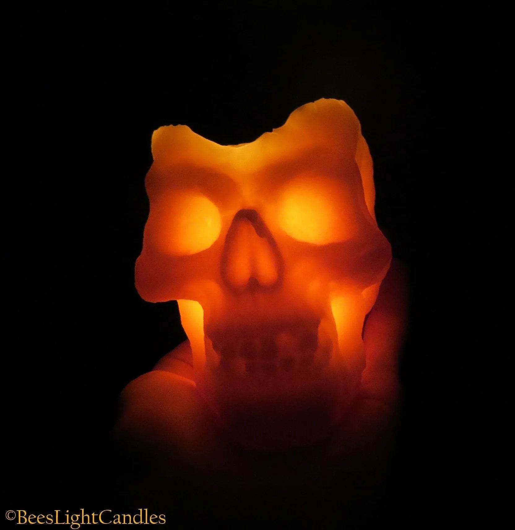 Large Skull Beeswax Candle (White or Yellow) - BIG FRENCHIES