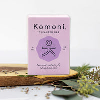 Lavender FACE & BODY CLEANSER BAR with Activated Charcoal - BIG FRENCHIES