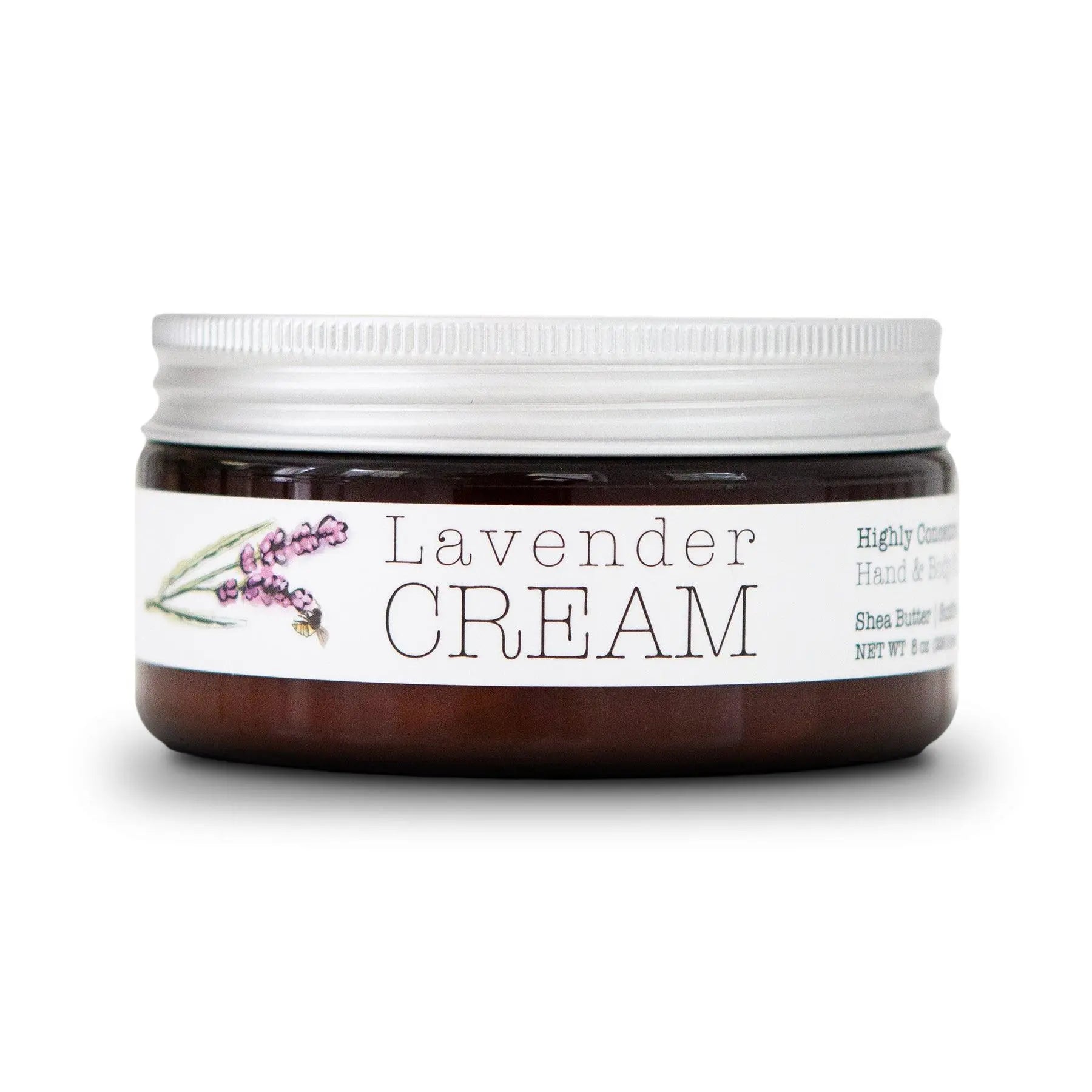 Lavender CREAM - Aromatherapy Hand & Body Cream -Lotion 8 oz or 16 oz