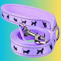 EcoBark Lavender Dog Leash - Comfort Grip Padded Leash - 4ft, 5ft, and 6ft for Small and Medium Dogs - BIG FRENCHIES