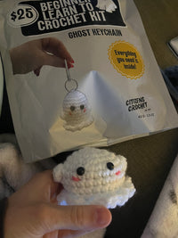 Ghost Keychain Learn to Crochet Kit