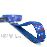 EcoBark Nautical Dog Leash-Padded Comfort Grip Leash - 5ft Leash for Small and Medium Dogs - BIG FRENCHIES