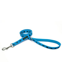 EcoBark Sky Blue Dog Leash- Padded Comfort Grip Padded Leash Dog Pattern - 4 Foot, 5 Foot, 6 Foot Leash for Small and Medium Dogs - BIG FRENCHIES