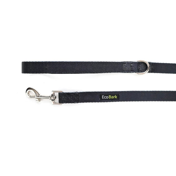 Black Dog Leash- EcoBark- Comfort Grip Padded Leash 5ft for Small and Medium Dogs - BIG FRENCHIES