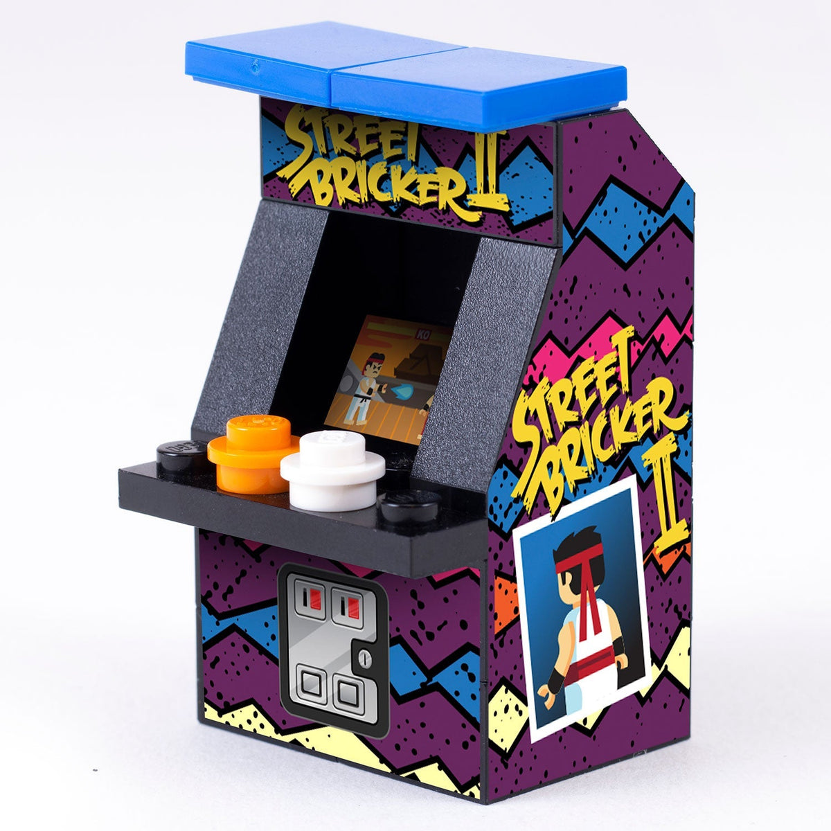Street Bricker II - B3 Customs Arcade Machine made using LEGO parts-Custom LEGO Kit-BIG FRENCHIES-B3 Customs