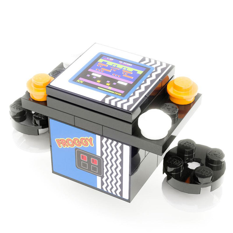 Froggy 2-Player Classic Arcade made using LEGO parts - B3 Customs-Custom LEGO Kit-BIG FRENCHIES-B3 Customs