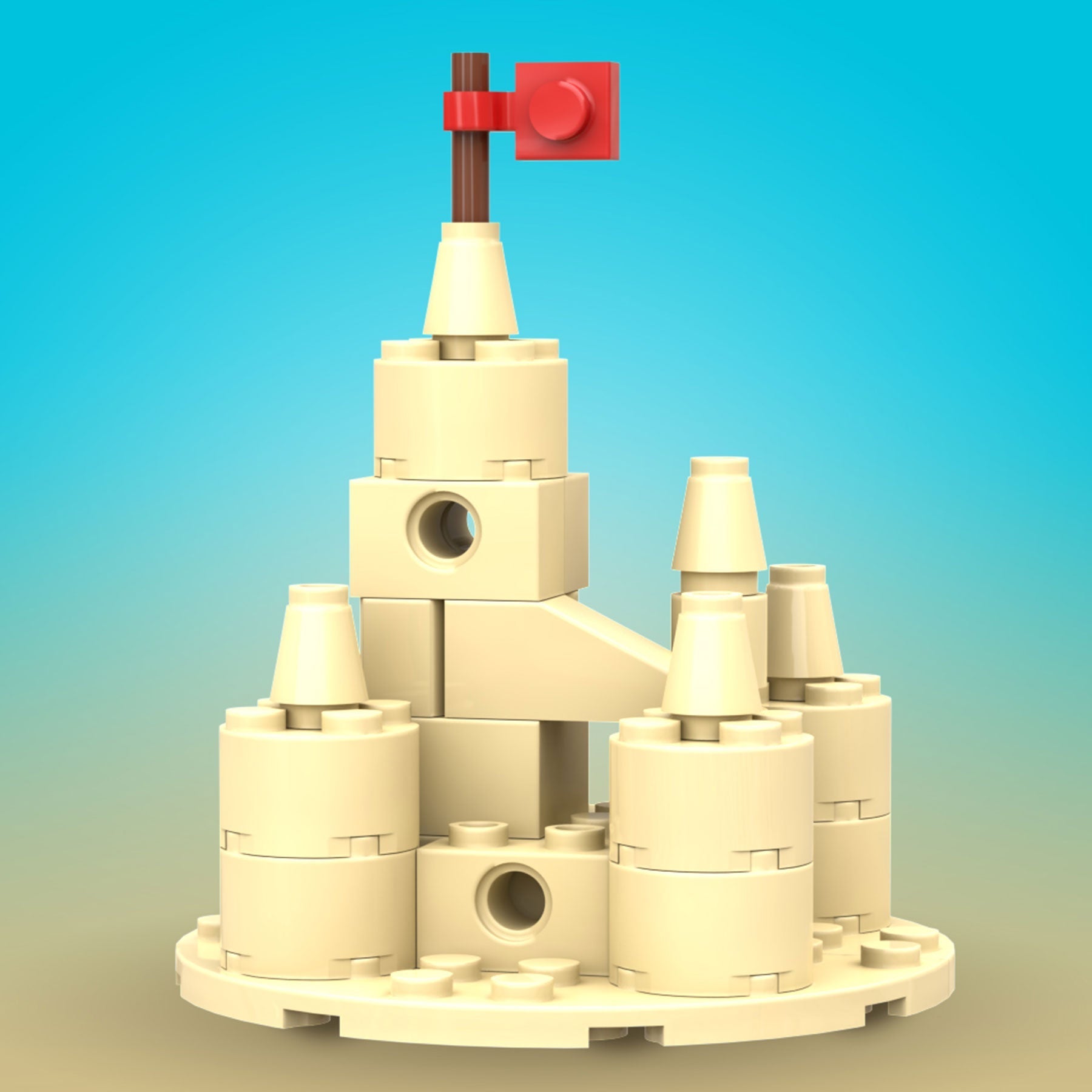 Sand Castle (Summer Fun!) - Custom Building Set