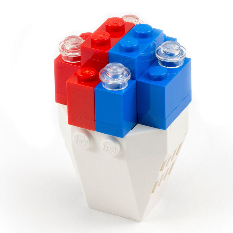 Snow Cone (4th of July) - Custom Building Set-Custom LEGO Kit-BIG FRENCHIES-B3 Customs