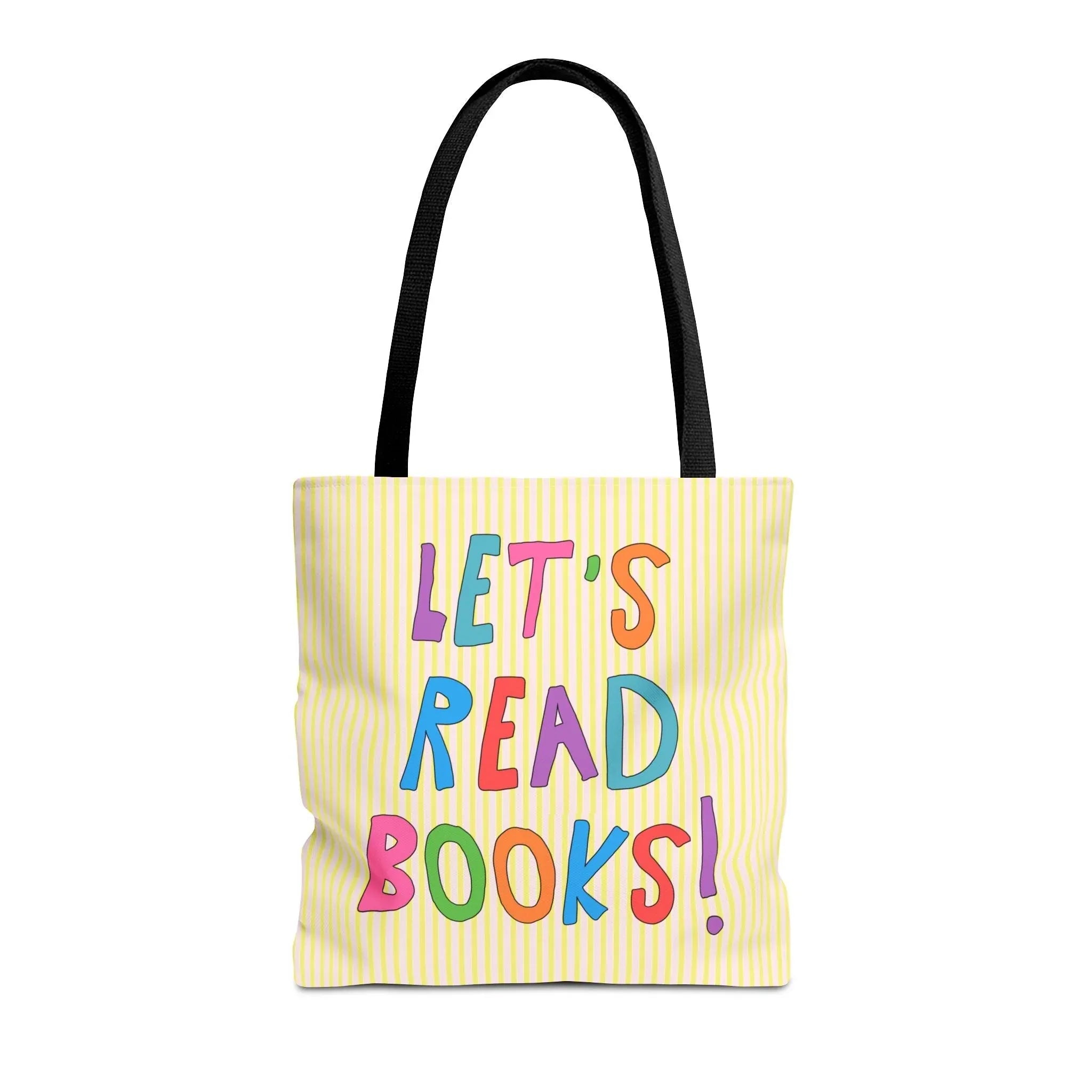 Let's Read Books: Elementary School Librarian or Reading Teacher Tote Bag - BIG FRENCHIES
