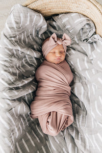 Dusty Rose Bamboo Head Wrap Set - BIG FRENCHIES