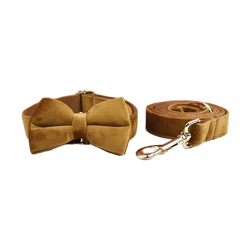 Personalized Light Coffee Velvet Classic Set
