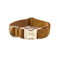 Personalized Light Coffee Velvet Classic Set